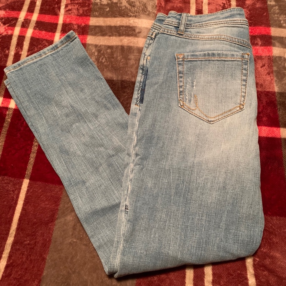 Inc Sequin Patchwork Boyfriend Jeans - image 7